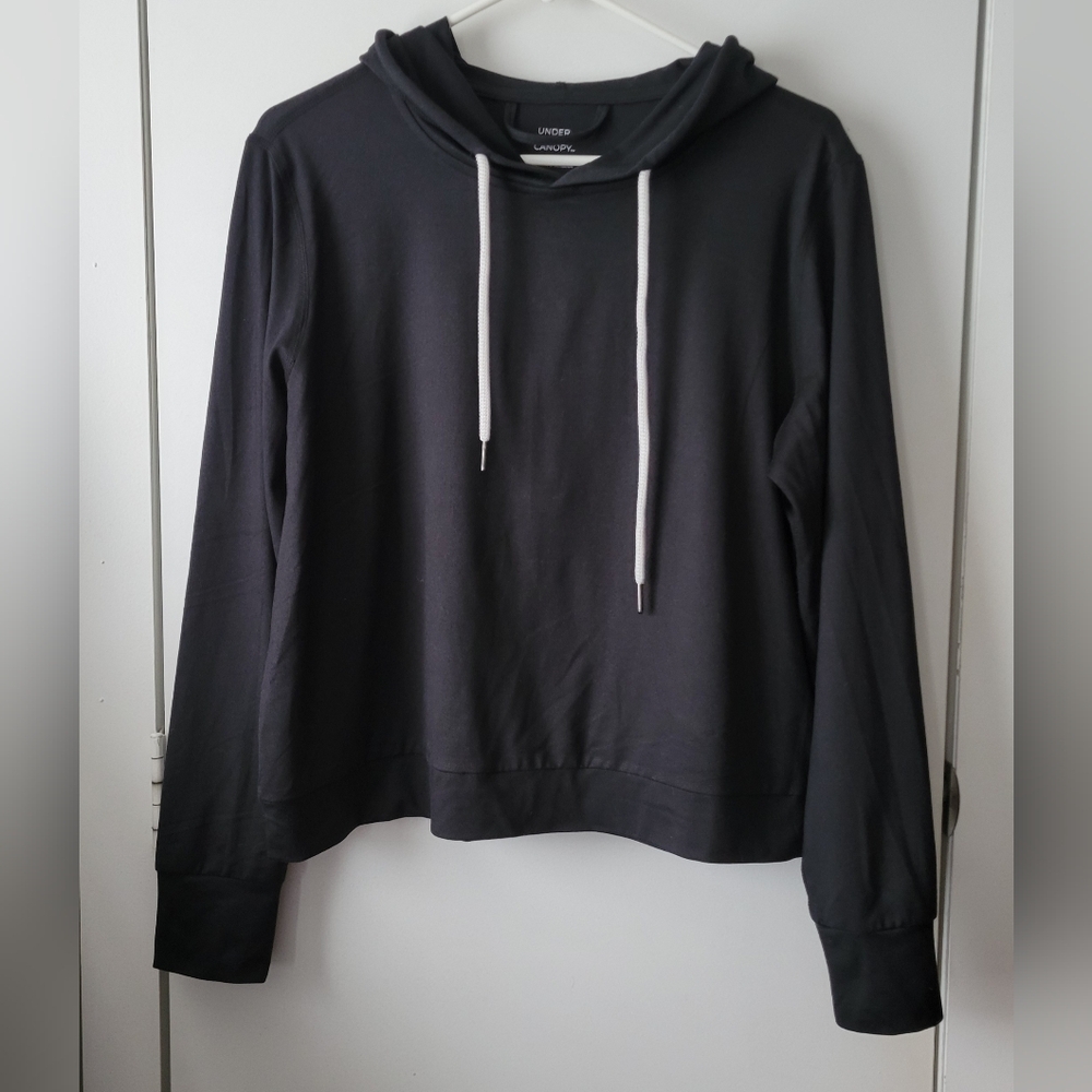 Under The Canopy Lightweight Black Hoodie